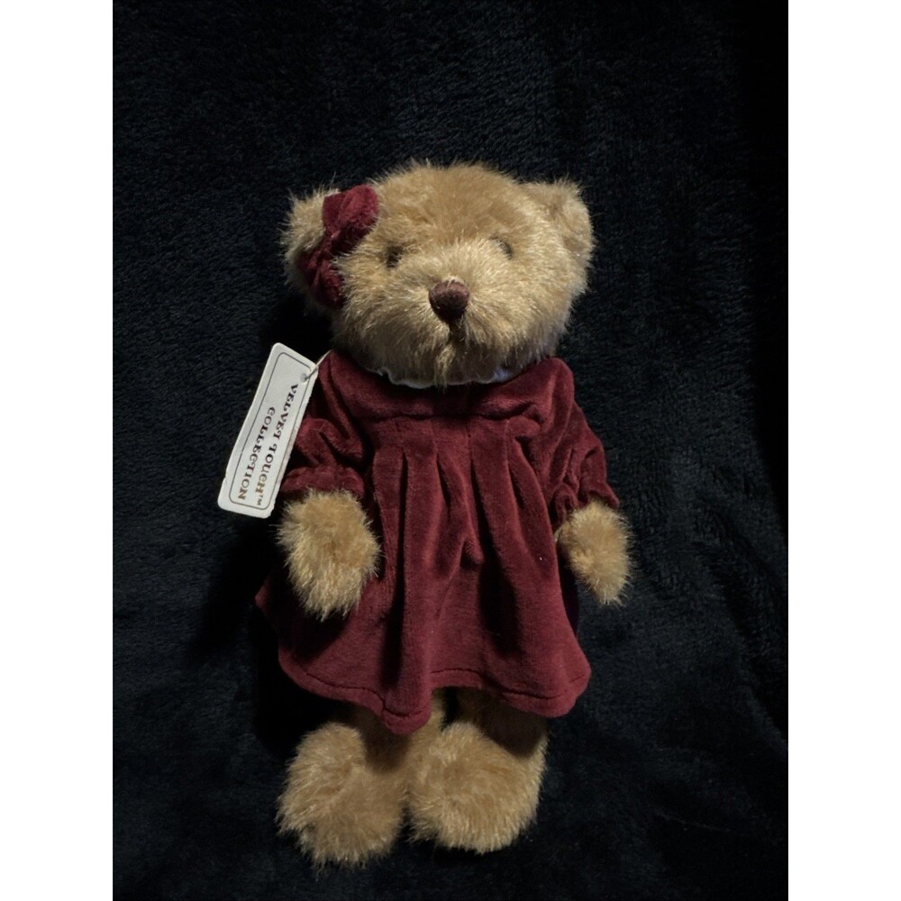 Vintage 1980s Jerry Elsner Velvet Touch Collection Teddy Bear Victoria